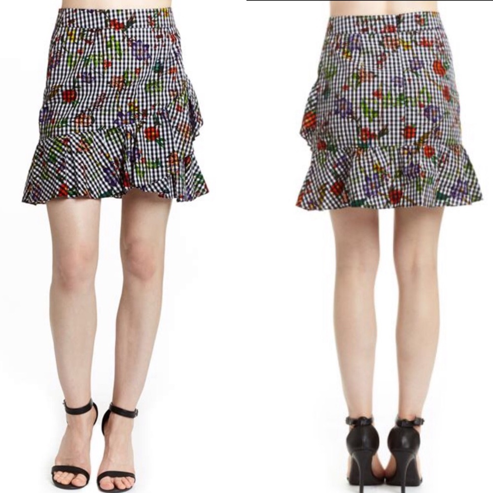 Romeo&Juliet Gingham Ruffle Skirt
